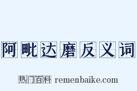 阿毗达磨反义词是什么意思的图片